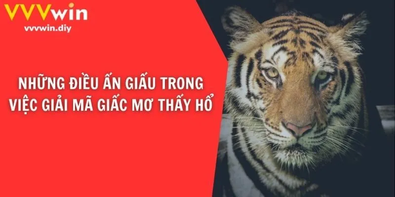 Những điều ẩn giấu trong việc giải mã giấc mơ thấy hổ