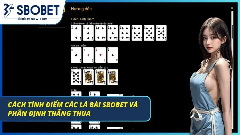 Baccarat SBOBET – Cẩm Nang Chinh Phục Bàn Cược Từ Chuyên Gia Minh họa cách tính điểm bài và xác định kết quả
