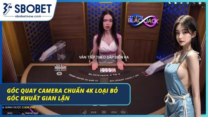 Blackjack SBOBET – Đỉnh Cao Cá Cược Live Casino Chuẩn 2026 Hệ thống camera 4K quan sát bàn chơi rõ nét toàn cảnh