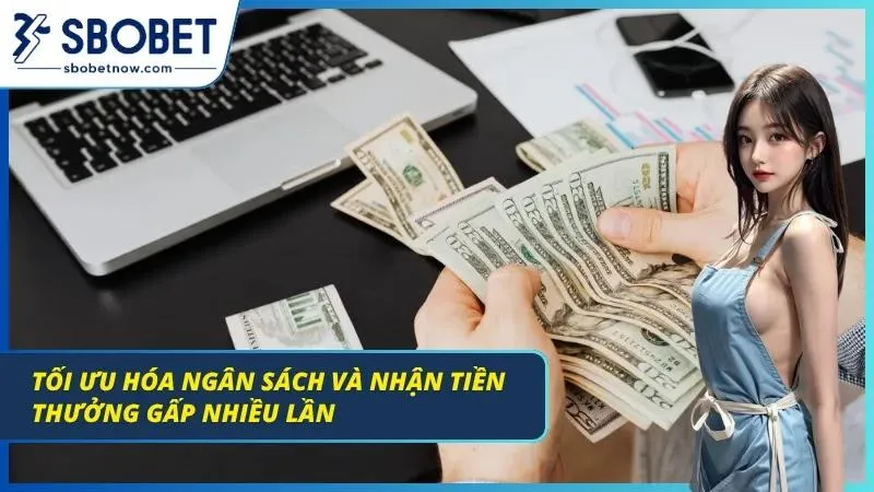 Màn hình giao diện nhận tiền thưởng sau khi thắng. 
